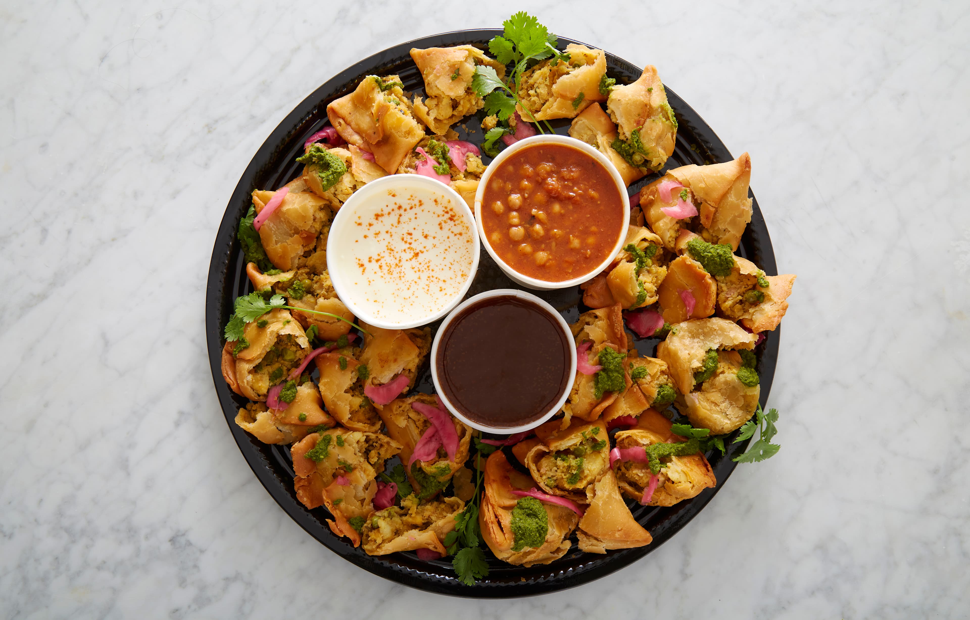 Samosa Chaat Platter (Serves 10)