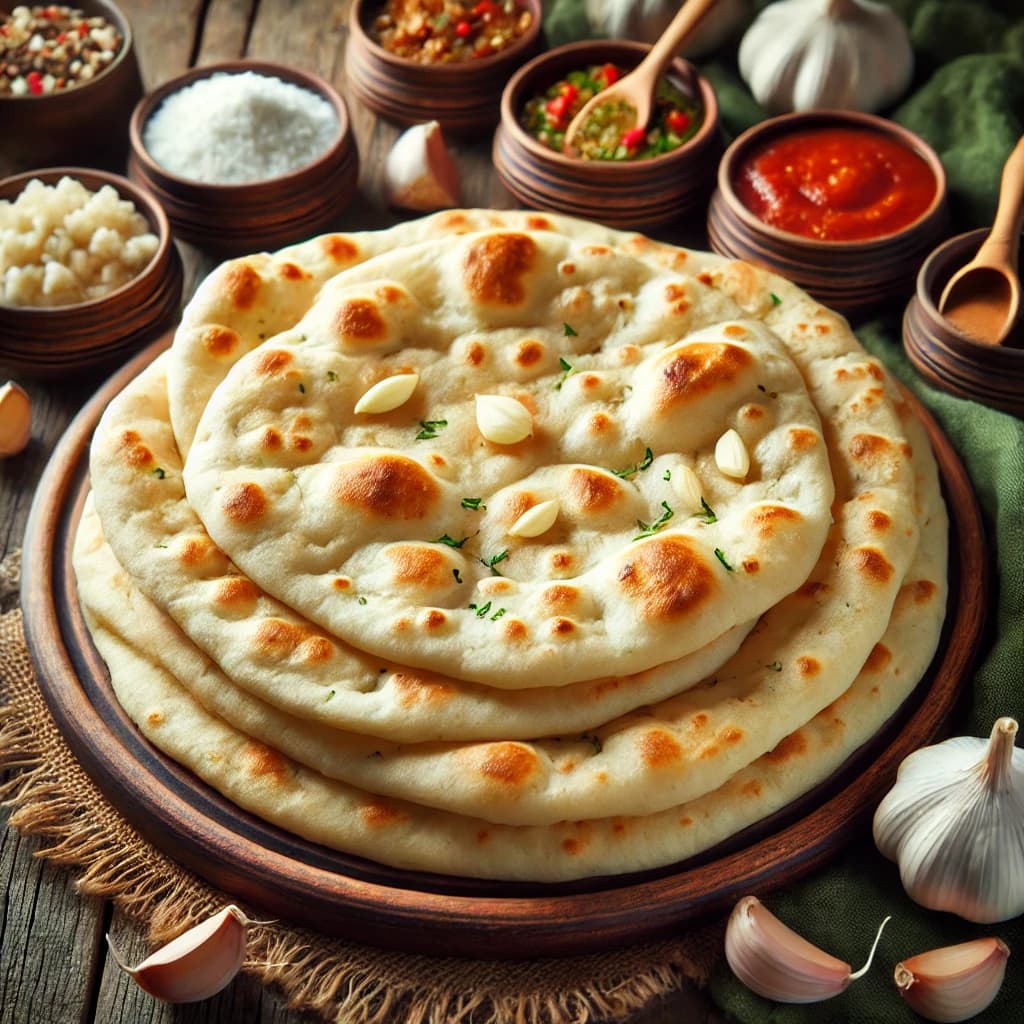 Garlic Naan Platter